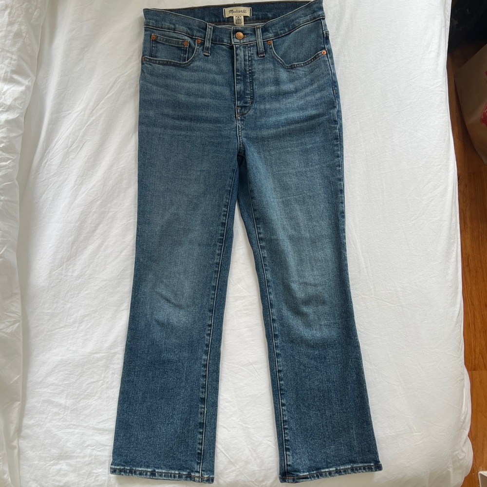 Cropped Madewell Blue Denim Jeans